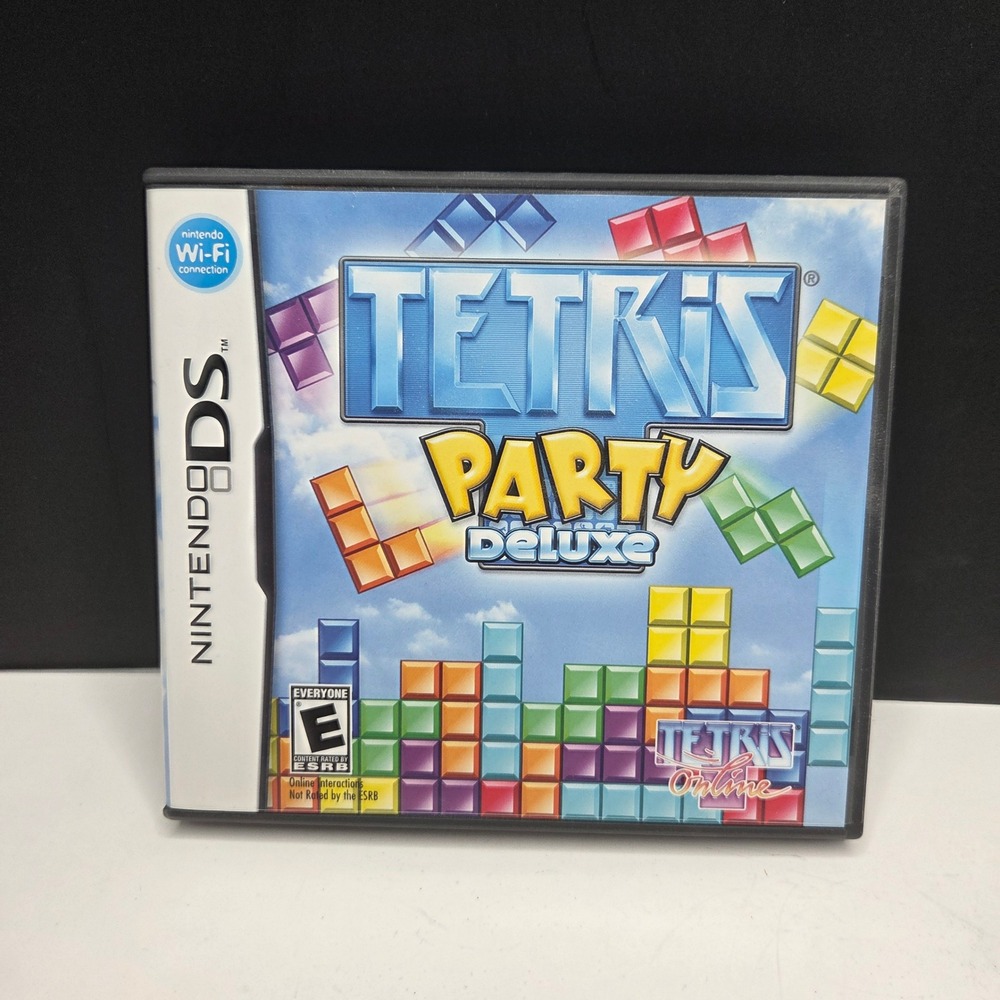 Nintendo DS Tetris Party Deluxe CIB Puzzle Game 2010 Hudson Soft Majesco